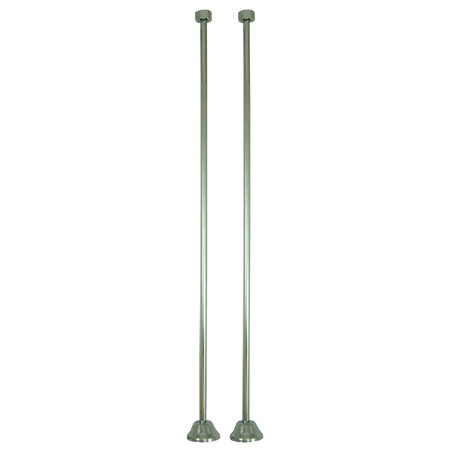 Picture of Kingston Brass Cc481 Straight Water Supply Line - Polished Chrome Finish - Sold In Pairs
