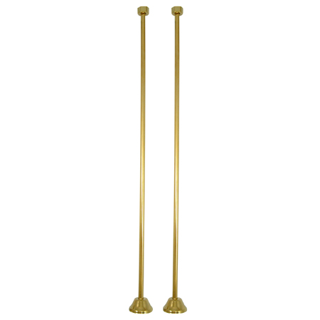 Picture of Kingston Brass Cc482 Straight Water Supply Line - Polished Brass Finish - Sold In Pairs