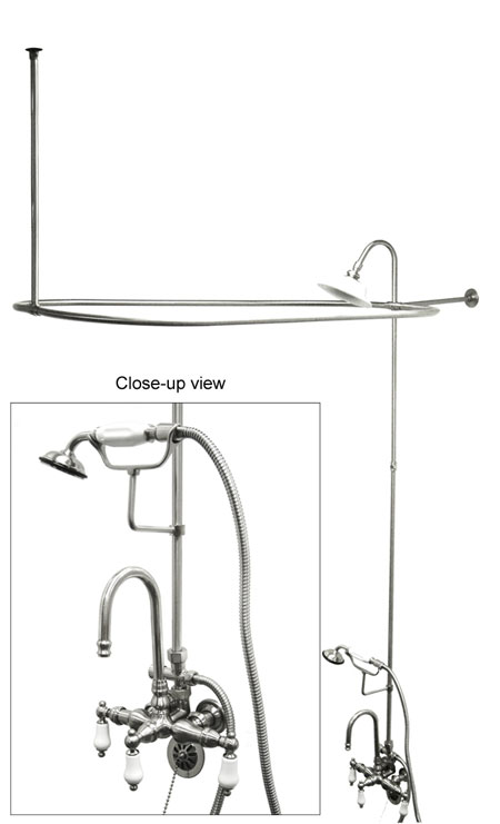 Vintage Shower Package - Polished Chrome Finish