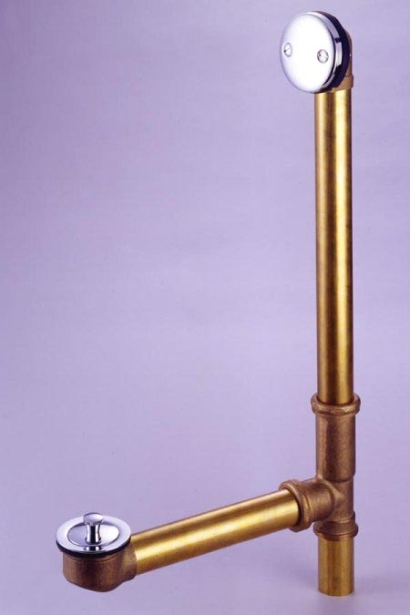 Picture of Kingston Brass Dll3181 Twist And Turn Bath Tub Drain And Overflow Fixture - Polished Chrome Finish