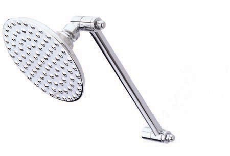 Picture of Kingston Brass K135K1 Large Shower Head And 10 Inch High-Low Shower Kit - Polished Chrome Finish