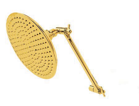 Picture of Kingston Brass K136K2 8 Inch Large Shower Head And 10 Inch High-Low Shower Kit - Polished Brass Finish