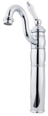 Vessel Sink Faucet - Polished Chrome - Single Hole - Durable Brass