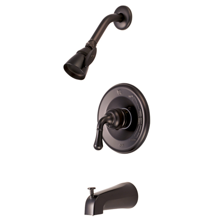 Picture of Kingston Brass Kb1635T Single Lever Handle Tub-Shower Faucet - Oil Rubbed Bronze Finish