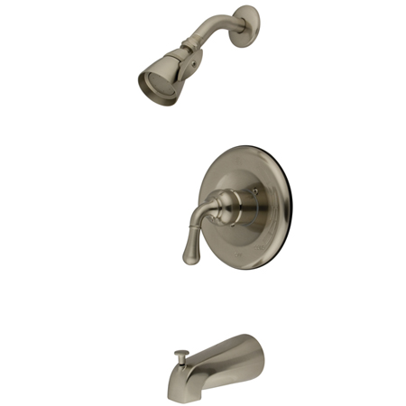 Picture of Kingston Brass Kb1638 Single Lever Handle Tub-Shower Faucet - Satin Nickel Finish