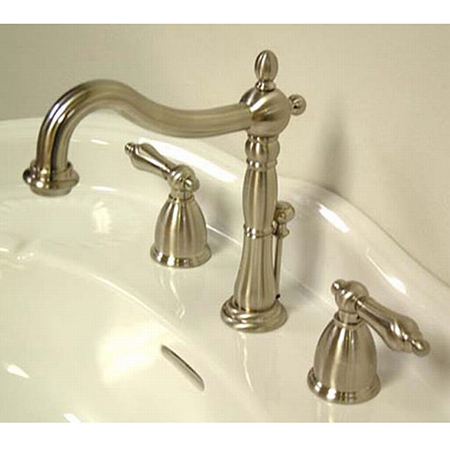 Widespread Lavatory Faucet - Satin Nickel Finish