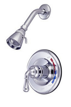 Shower Faucet Pressure Balanced With Temperature Limit Stop - Polished Chrome Finish