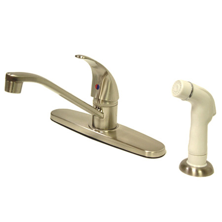 Picture of Kingston Brass Kb6578Ll 8 Inch Kitchen Faucet With Side Sprayer - Satin Nickel Finish