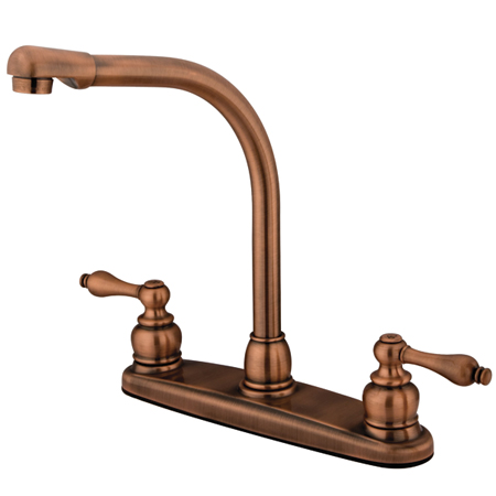 Picture of Kingston Brass Kb716Alls High Arch Kitchen Faucet - Antique Copper Finish