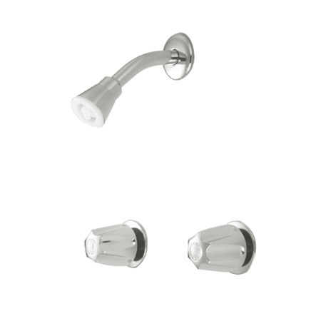 Two Handles Tub-Shower Faucet Without Spout - Polished Chrome Finish