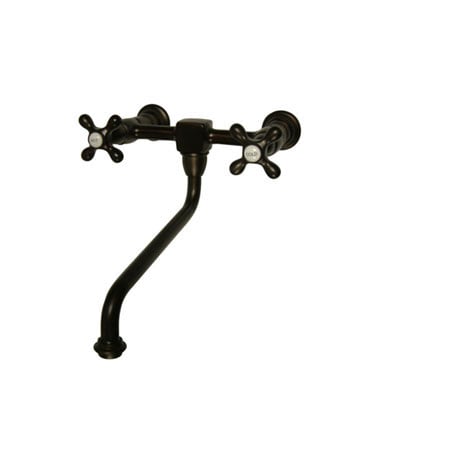 Picture of Kingston Brass Ks1205Ax 8 Inch Wall Mount Kitchen Faucet - Oil Rubbed Bronze Finish