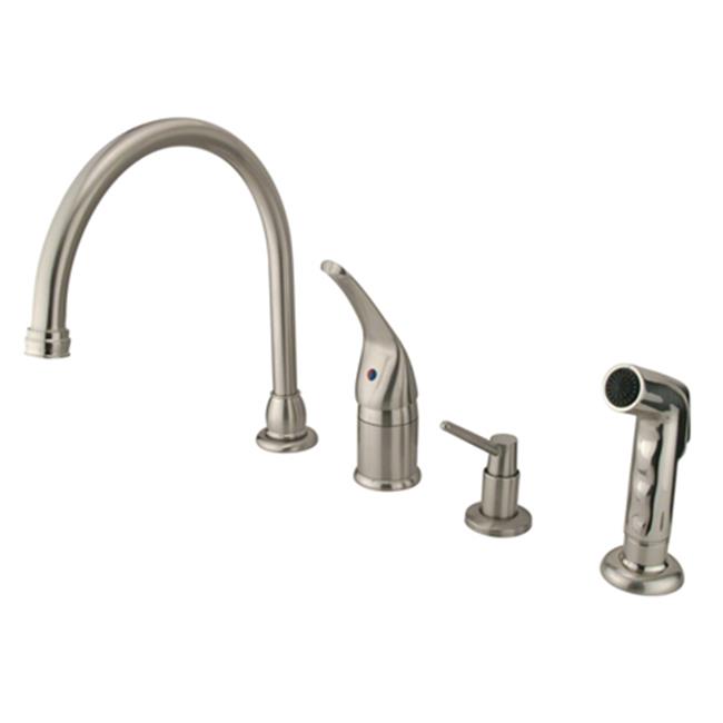 Kingston Brass Kb828K8 Single Handle Kitchen Faucet With Side Spray And Soap ...