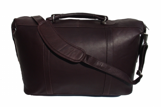 Picture of Piel 2417-CHC Chocolate Carry-On Satchel