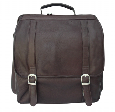 Picture of Piel 2620-CHC Chocolate Vertical Backpack