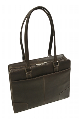 2770-CHC Chocolate Hardside Shoulder Tote