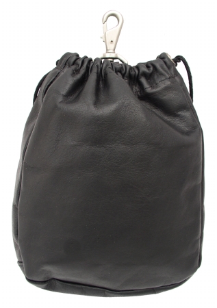 Picture of Piel 2140-BLK Black Large Drawstring Pouch