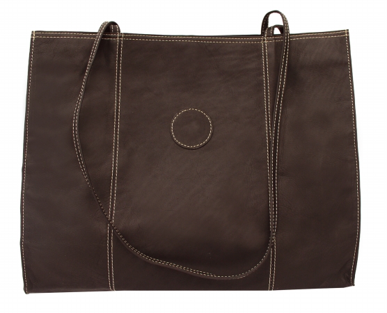 Picture of Piel 2507-CHC Chocolate Xl Market Bag