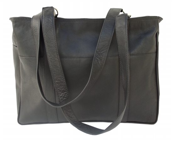 8748-BLK Black Small Shopping Bag