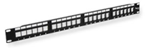 Picture of Icc ICC-IC107BP241 Patchpanel Blank Hd 24Port 1Rms - Black