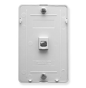 Picture of Icc ICC-IC630DB6WH Wall Plate Idc 6P6C - White