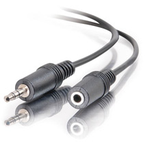 40410 50ft 3.5mm M/F Stereo Audio Extension Cable -  C2G