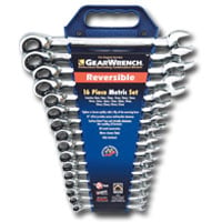 Picture of Gearwrench 9602 16 Pc. Reversible Combination Ratcheting Wrench Set - Metric