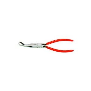 8 in Bent Long Nose Plier Plastic Coated Handle