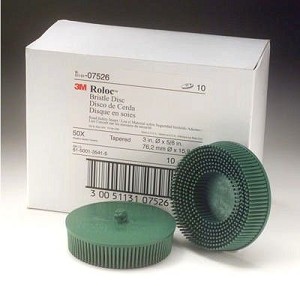 7526 10 per Box 3 in.50Gt Gr Bristle Discs Scotch-Brite Roloc Bristle Disc- 3 in. Coarse- 10 Discs per Box
