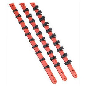 V523 1/4 Inch 3/8 Inch 1/2 Inch Socket Rack Set With Ball Retainers