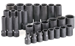Picture of SK Hand Tool SK 4051 28 Piece.5&quot; Drive 6 Point Standard and Deep Fractional Impact Socket Set