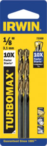 IRWIN Turbomax 13/64 in. X 3-5/8 in. L High Speed Steel Drill Bit Straight Shank 1 pc