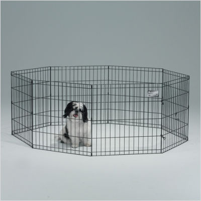 Picture of 24 x 30 Inch Exercise Pen with Door - Black  - 552-30DR