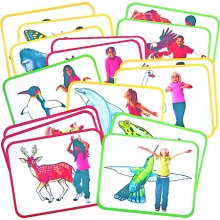 Picture of Roylco  Inc. R-62010 Body Poetry Animal Action Cards