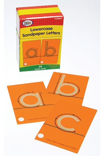 Picture of Didax DD-210829 Tactile Sandpaper Lowercase Letters