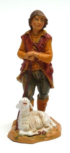 Fontanini 5 Inch Scale Paul Shepherd with Sheep