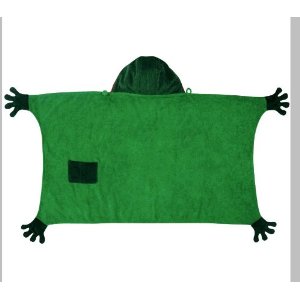 Medium Frog Towel with Hood and Pocket