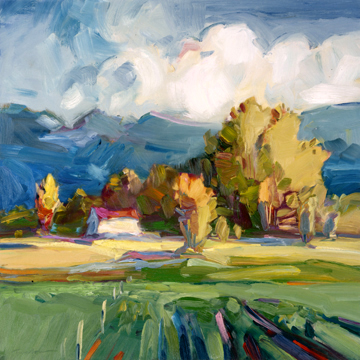 Picture of The Monarch Collection TMC-CZ-24-24X30 Almost Home-24X30 Painting