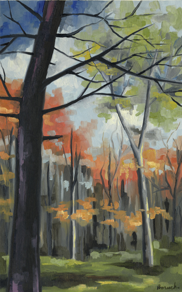 Picture of The Monarch Collection TMC-HB-17-16X20 Sycamore Stand-16X20 Painting