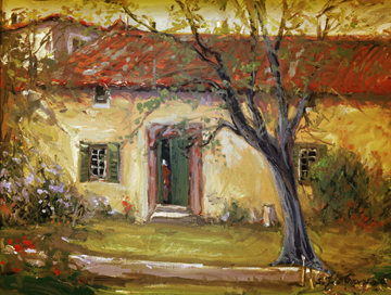 Picture of The Monarch Collection TMC-SL-25-16X20 Le Compagne-16X20 Painting