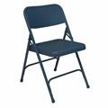 National Public Seating 201 Premium All Steel Folding Chair Blue- Set of 4 National Public Seating 201 Premium All Steel Folding Chair Blue- Set of 4