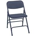 National Public Seating 304 Premium Triple Brace Double Hinge All Steel Folding Chair Blue- Set of 4 National Public Seating 304 Premium Triple Brace Double Hinge All Steel Folding Chair Blue- Set of 4