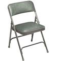 National Public Seating 1202 Vinyl Upholstered Premium Folding Chair Warm Grey with Grey Frame- Set of 4 National Public Seating 1202 Vinyl Upholstered Premium Folding Chair Warm Grey with Grey Frame- Set of 4