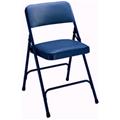 National Public Seating 1204 Vinyl Upholstered Premium Folding Chair Dark Midnight Blue with Blue Frame- Set of 4 National Public Seating 1204 Vinyl Upholstered Premium Folding Chair Dark Midnight Blue with Blue Frame- Set of 4