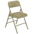 National Public Seating 1301 Vinyl Upholstered Premium Triple Brace Double Hinge Folding Chair French Beige with Beige F National Public Seating 1301 Vinyl Upholstered Premium Triple Brace Double Hinge Folding Chair French Beige with Beige F