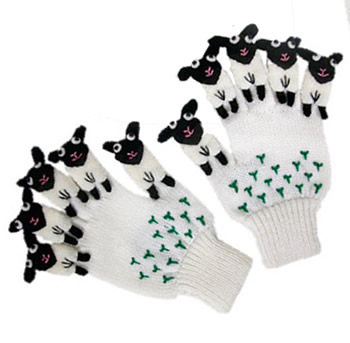 Picture of Kidorable Kidorable large sheep gloves Large Sheep Gloves - Knitwear