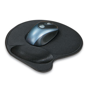 Computer  Wrist Pillow Mouse Pad Black