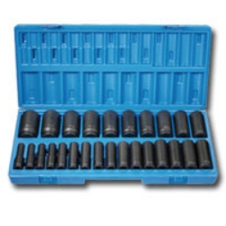 GY1726MD 1/2" Drive 26 Pieces 12 Point Deep Length Metric Set Weight: 23.2000