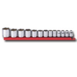 13Pc 3-8 Inch Drive 6Pt Standard Sae Socket Set