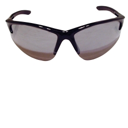 Db2 Safety Gls Blk Frame with Mirror Lens -Clamshell
