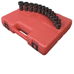 Sunex 12 Piece 3/8 Drive 12 Point Universal Impact Socket Set (3690)